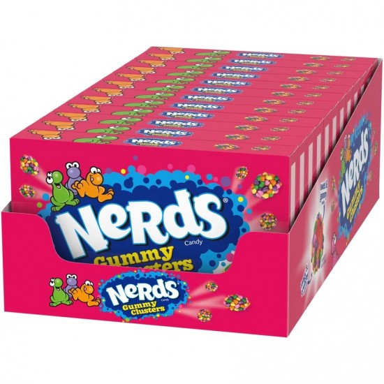 NERDS GUMMY CLUSTERS FULL CASE OF 12 - PAST BEST 