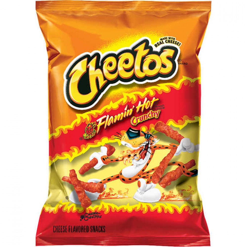 BUY CHEETOS CRUNCHY FLAMIN HOT 2oz BAGS IN THE UK.