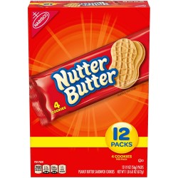 NUTTER BUTTER BISCUITS FULL BOX (12 PACKS)