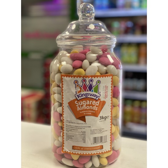 KINGSWAY SUGARED ALMONDS - RETRO SWEETS 200G