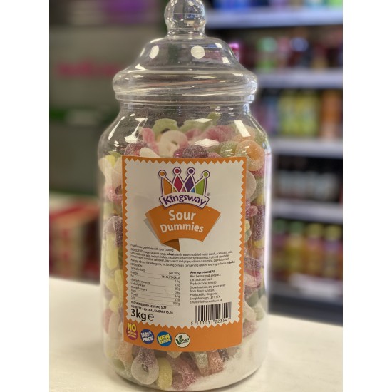 KINGSWAY SOUR DUMMIES - RETRO SWEETS 200G