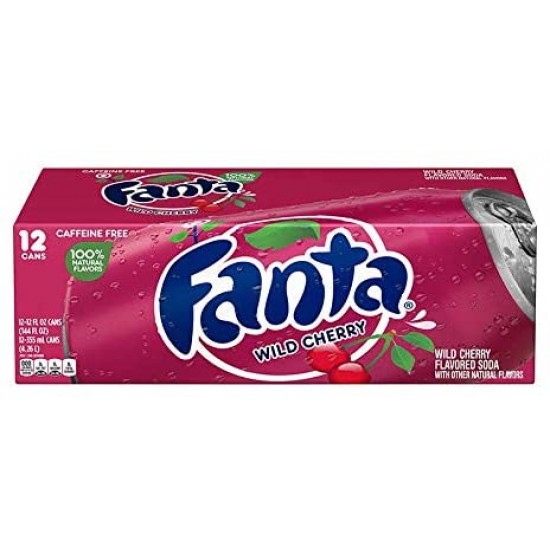 FANTA WILD CHERRY FRIDGE PACK (12 CANS)