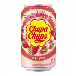 CHUPA CHUPS SPARKLING STRAWBERRY CREAM SODA 