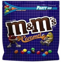 M&M CARAMEL PARTY SIZE- PAST BEST BEFORE