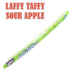 Wonka Laffy Taffy Sour Apple Candy Chew Bar