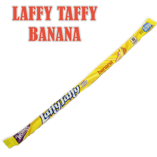 Wonka Laffy Taffy Banana Candy Chew Bar