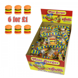 6 x E-Frutti Gummi Burgers